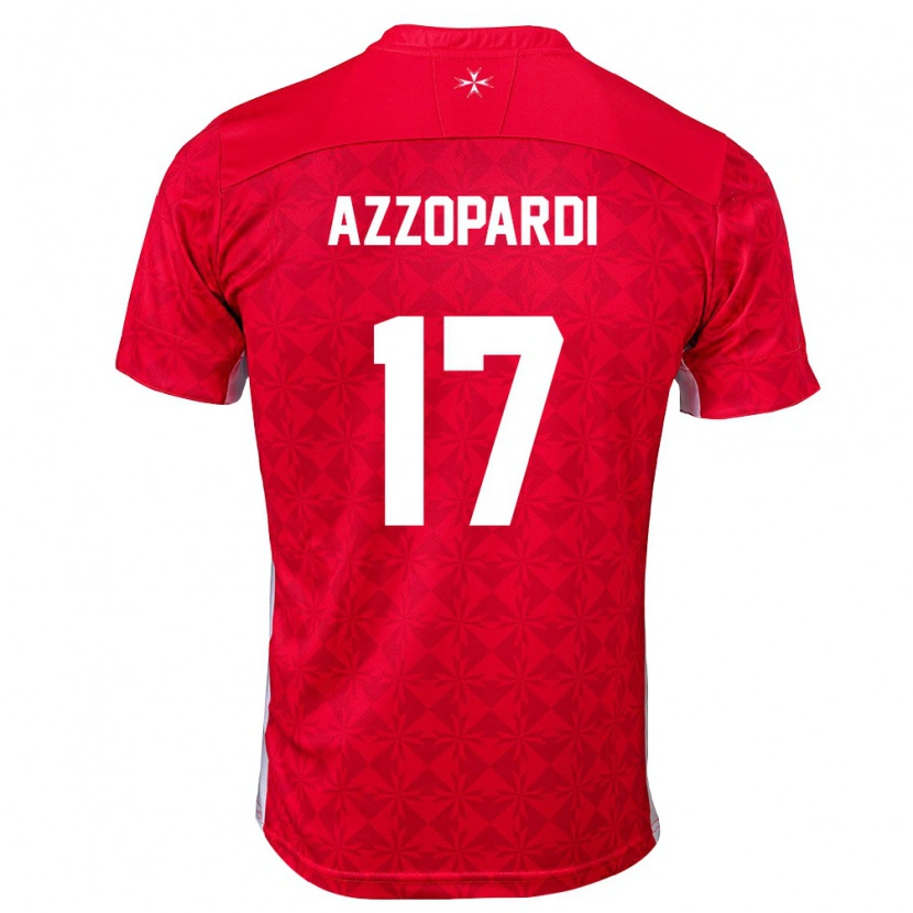 Danxen Women Malta Jake Azzopardi #17 Red White Home Jersey 26-28 T-Shirt