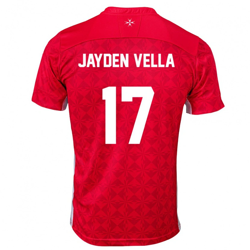 Danxen Women Malta Jayden Vella #17 Red White Home Jersey 26-28 T-Shirt