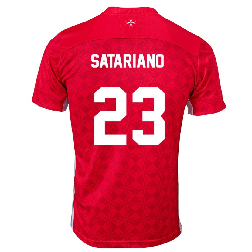 Danxen Women Malta Alexander Satariano #23 Red White Home Jersey 26-28 T-Shirt