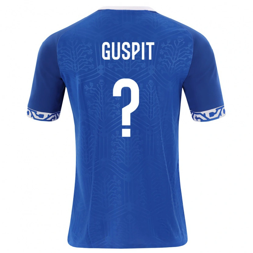 Danxen Women Moldova Denis Guspit #0 Royal Blue White Home Jersey 26-28 T-Shirt