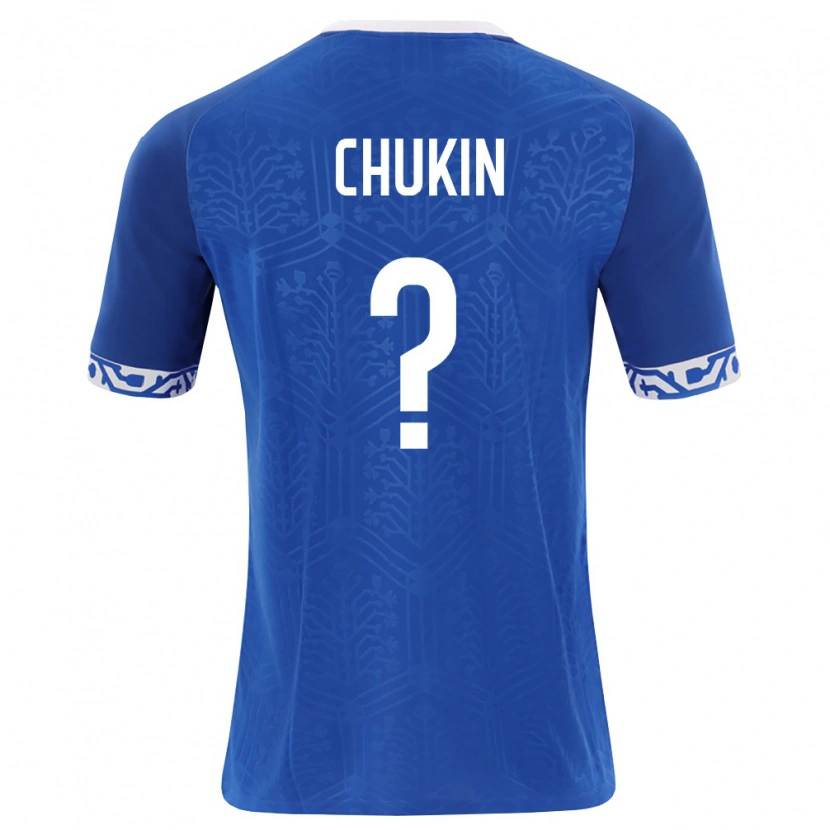 Danxen Women Moldova Maksim Chukin #0 Royal Blue White Home Jersey 26-28 T-Shirt