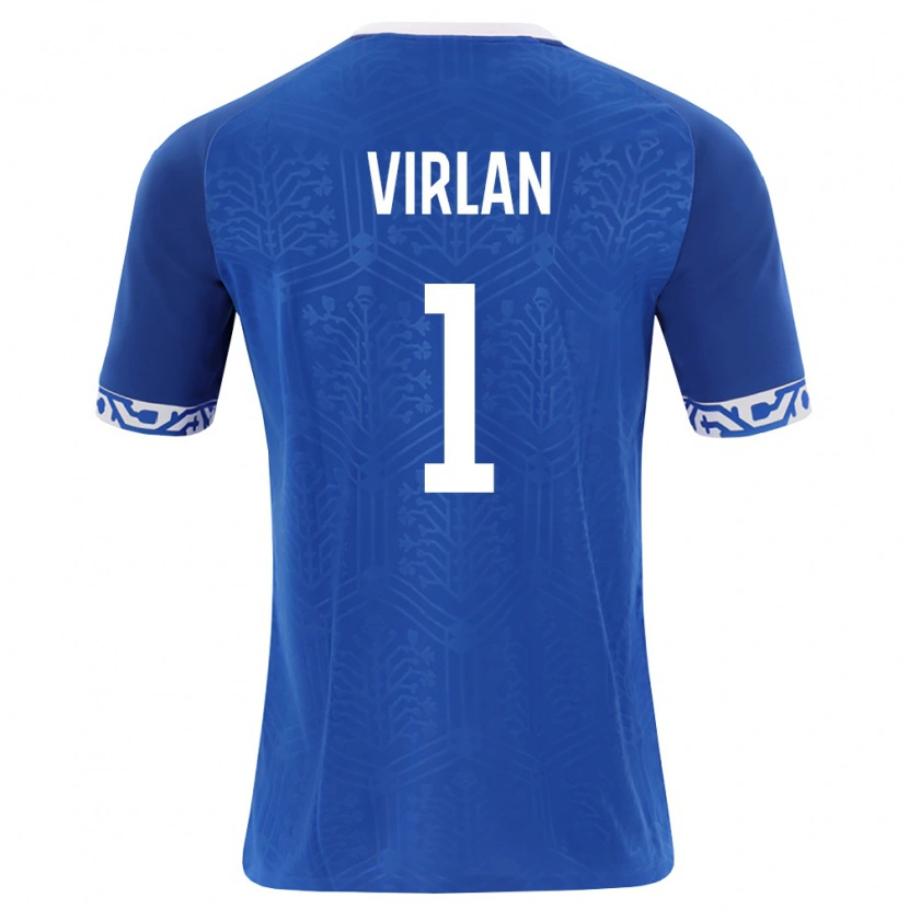 Danxen Women Moldova Daniel Vîrlan #1 Royal Blue White Home Jersey 26-28 T-Shirt