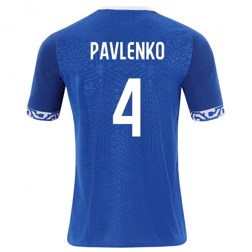 Danxen Women Moldova Daniil Pavlenko #4 Royal Blue White Home Jersey 26-28 T-Shirt