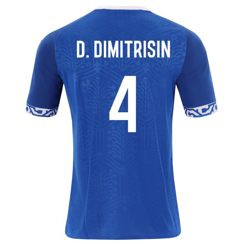 Danxen Women Moldova David Dimitrișin #4 Royal Blue White Home Jersey 26-28 T-Shirt