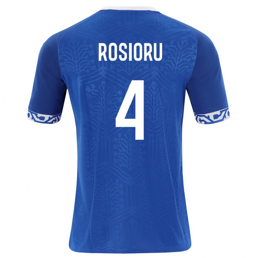 Danxen Women Moldova Marius-Nicolae Rosioru #4 Royal Blue White Home Jersey 26-28 T-Shirt