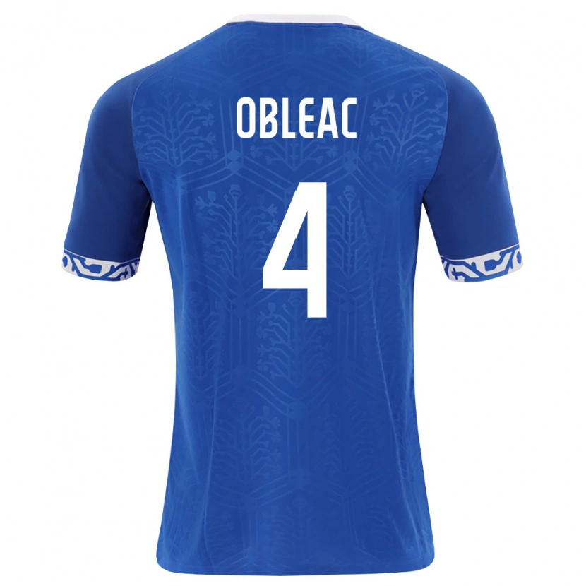 Danxen Women Moldova Matteo Obleac #4 Royal Blue White Home Jersey 26-28 T-Shirt