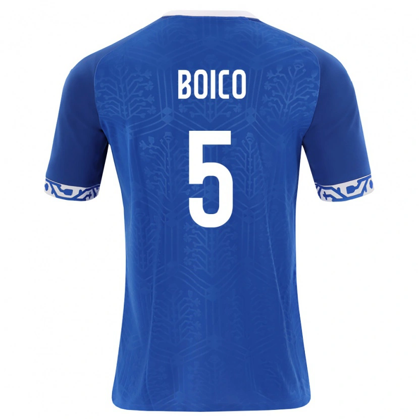 Danxen Women Moldova Vladislav Boico #5 Royal Blue White Home Jersey 26-28 T-Shirt