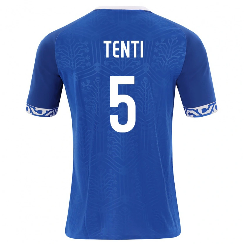Danxen Women Moldova Vlad Tenti #5 Royal Blue White Home Jersey 26-28 T-Shirt