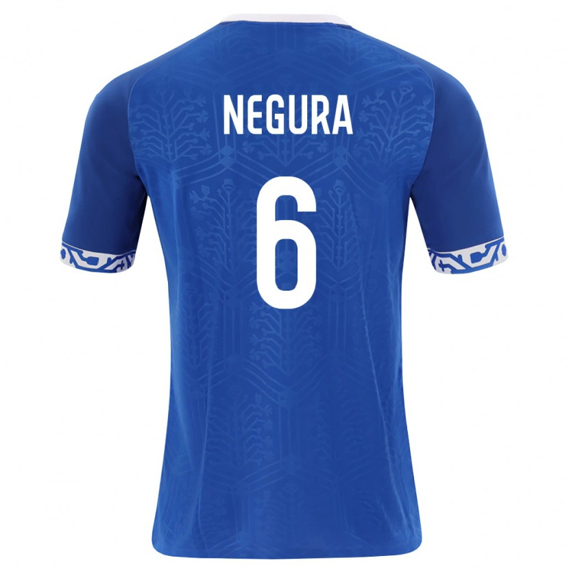 Danxen Women Moldova Alexandru Negura #6 Royal Blue White Home Jersey 26-28 T-Shirt