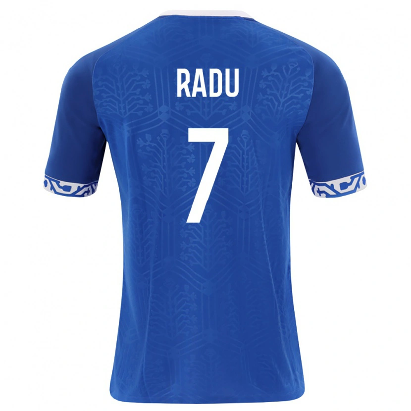 Danxen Women Moldova Lucian Radu #7 Royal Blue White Home Jersey 26-28 T-Shirt