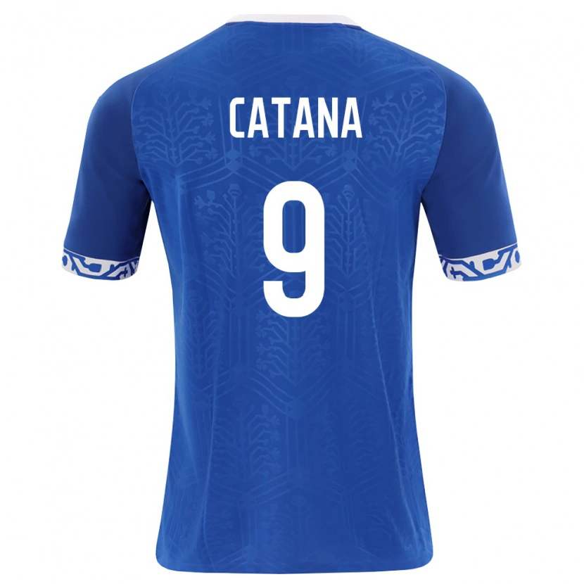 Danxen Women Moldova Daniel Catană #9 Royal Blue White Home Jersey 26-28 T-Shirt