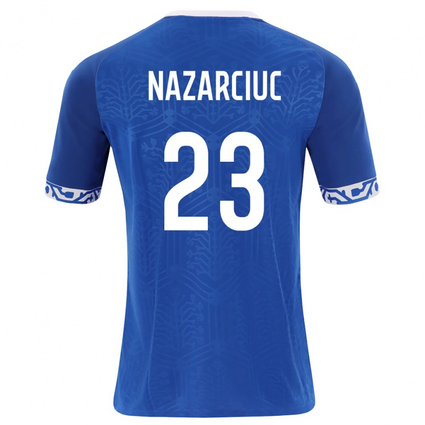 Danxen Women Moldova Artur Nazarciuc #23 Royal Blue White Home Jersey 26-28 T-Shirt