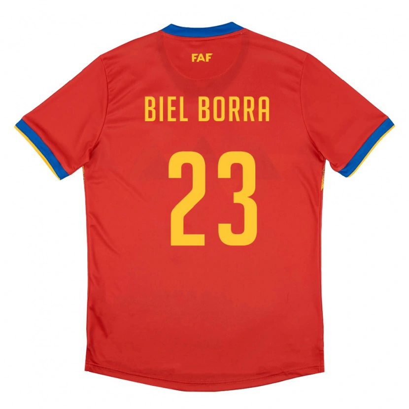 Danxen Women Andorra Biel Borra #23 Red Blue Yellow Home Jersey 26-28 T-Shirt