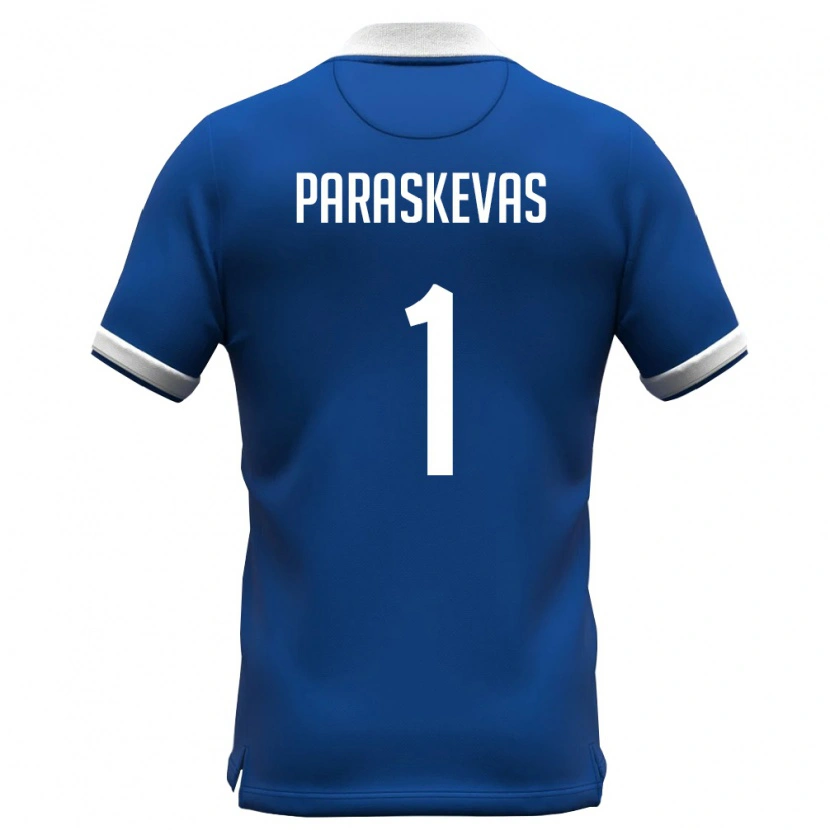 Danxen Women Cyprus Andreas Paraskevas #1 Royal Blue White Home Jersey 26-28 T-Shirt