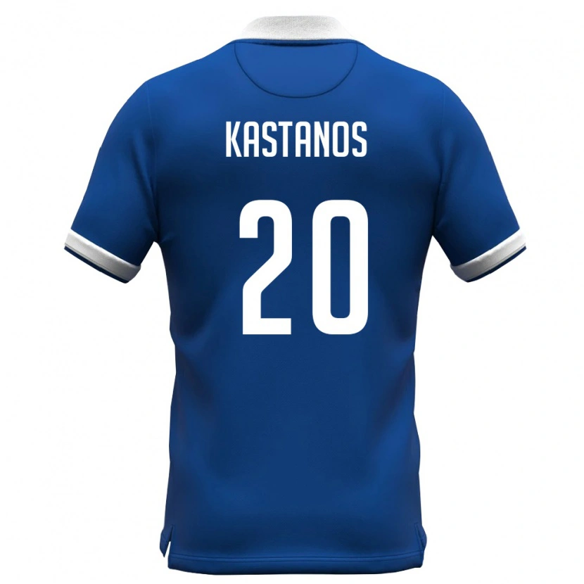Danxen Women Cyprus Grigoris Kastanos #20 Royal Blue White Home Jersey 26-28 T-Shirt