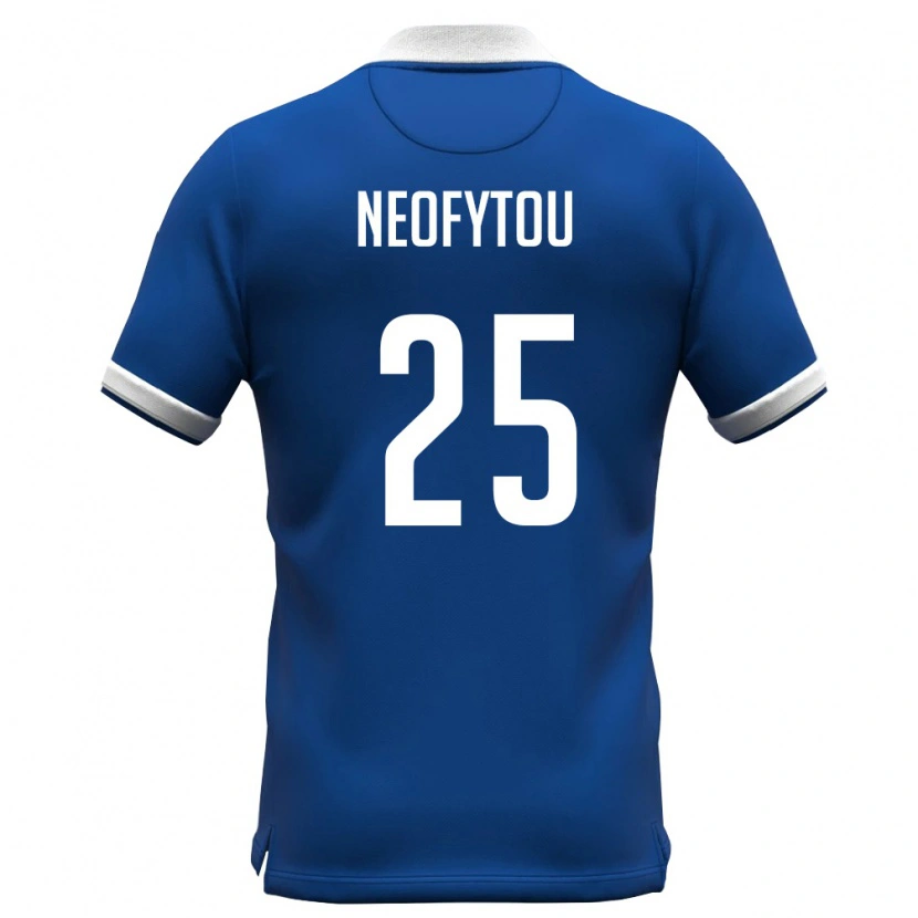 Danxen Women Cyprus Angelos Neofytou #25 Royal Blue White Home Jersey 26-28 T-Shirt