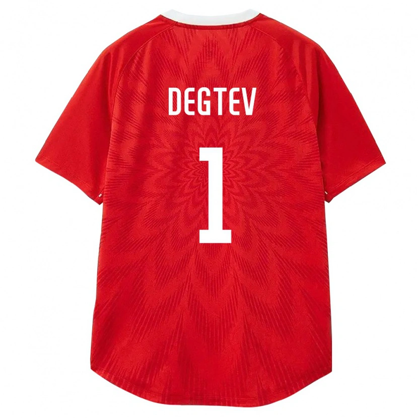 Danxen Women Russia Aleksandr Degtev #1 Red White Brown Home Jersey 26-28 T-Shirt