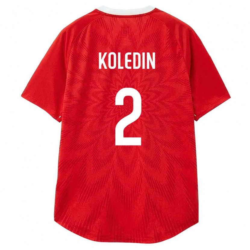 Danxen Women Russia Yuriy Koledin #2 Red White Brown Home Jersey 26-28 T-Shirt