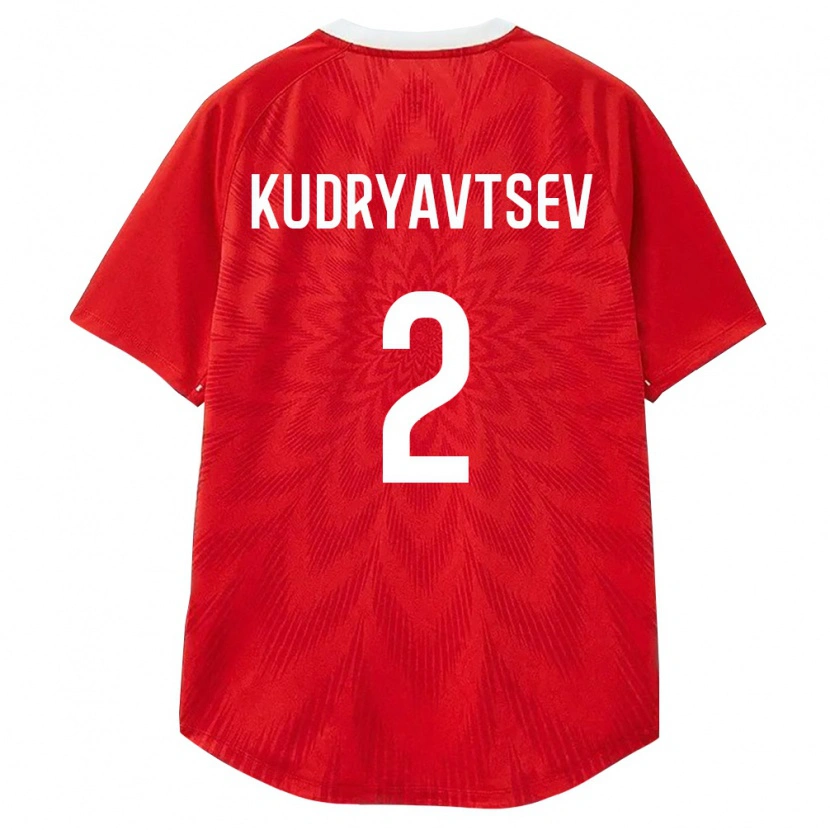 Danxen Women Russia Vladislav Kudryavtsev #2 Red White Brown Home Jersey 26-28 T-Shirt