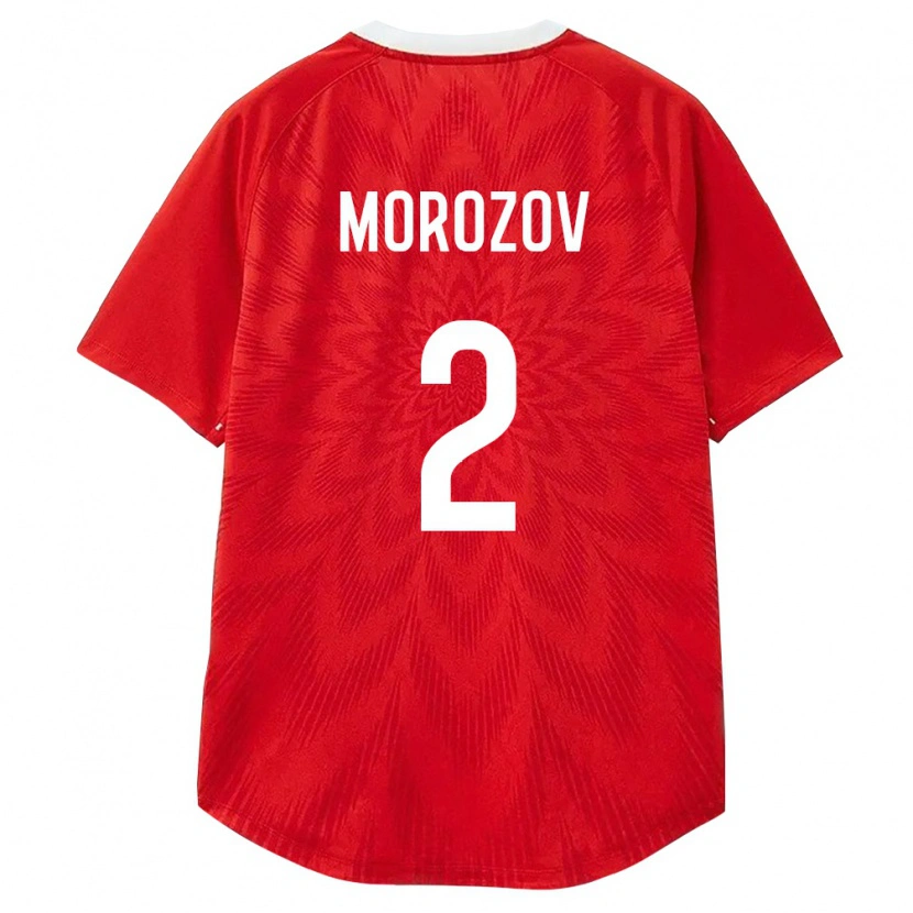 Danxen Women Russia Evgeniy Morozov #2 Red White Brown Home Jersey 26-28 T-Shirt