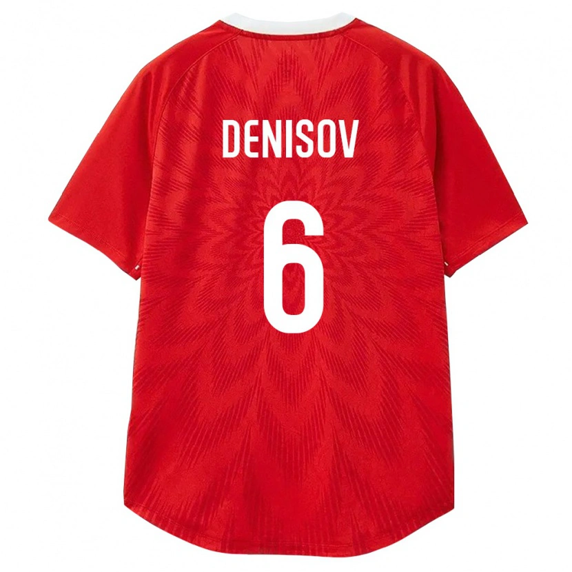 Danxen Women Russia Klim Denisov #6 Red White Brown Home Jersey 26-28 T-Shirt
