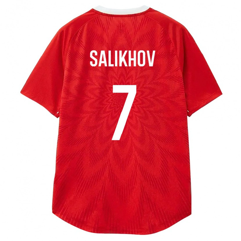 Danxen Women Russia Leonid Salikhov #7 Red White Brown Home Jersey 26-28 T-Shirt