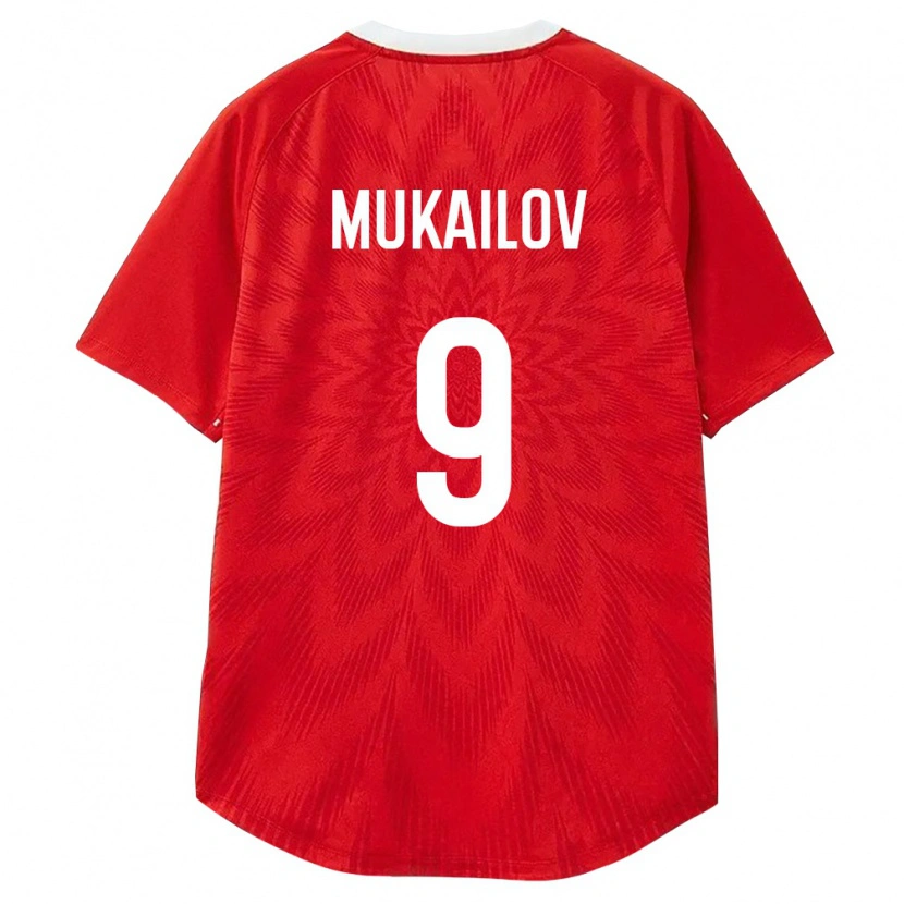 Danxen Women Russia Kazbek Mukailov #9 Red White Brown Home Jersey 26-28 T-Shirt
