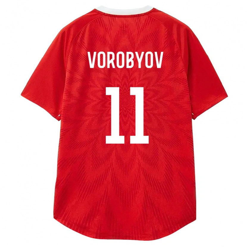 Danxen Women Russia Dmitriy Vorobyov #11 Red White Brown Home Jersey 26-28 T-Shirt