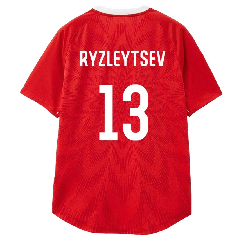 Danxen Women Russia Klim Ryzleytsev #13 Red White Brown Home Jersey 26-28 T-Shirt