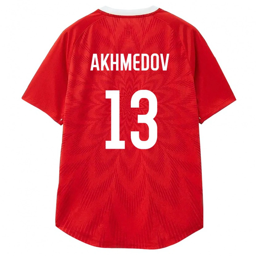 Danxen Women Russia Ilyas Akhmedov #13 Red White Brown Home Jersey 26-28 T-Shirt