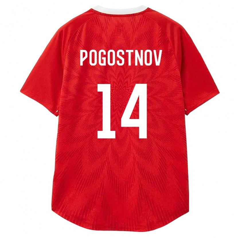 Danxen Women Russia Egor Pogostnov #14 Red White Brown Home Jersey 26-28 T-Shirt