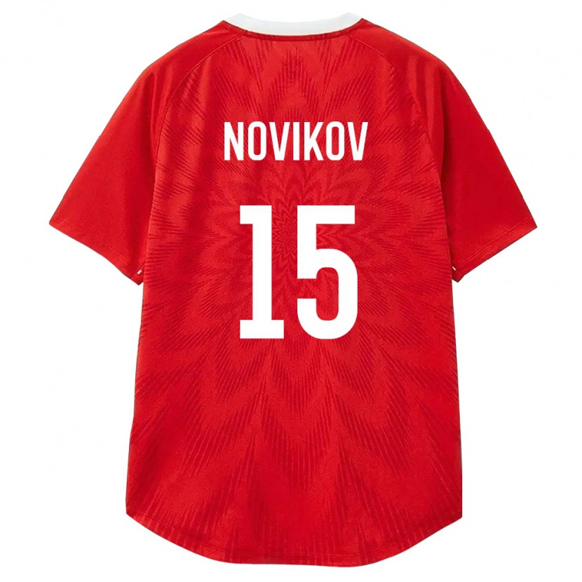 Danxen Women Russia Pavel Novikov #15 Red White Brown Home Jersey 26-28 T-Shirt