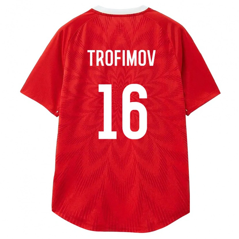 Danxen Women Russia Daniil Trofimov #16 Red White Brown Home Jersey 26-28 T-Shirt