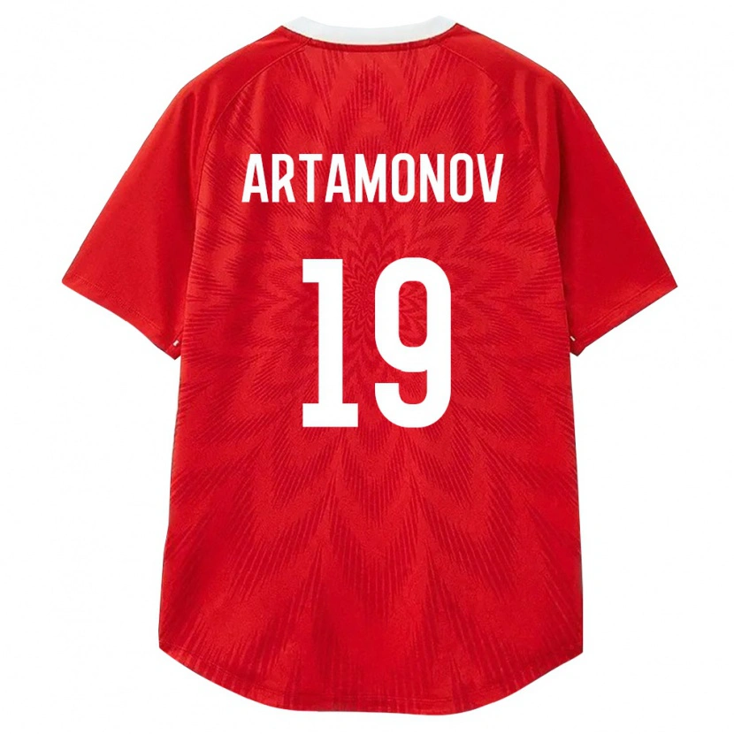 Danxen Women Russia Vladimir Artamonov #19 Red White Brown Home Jersey 26-28 T-Shirt