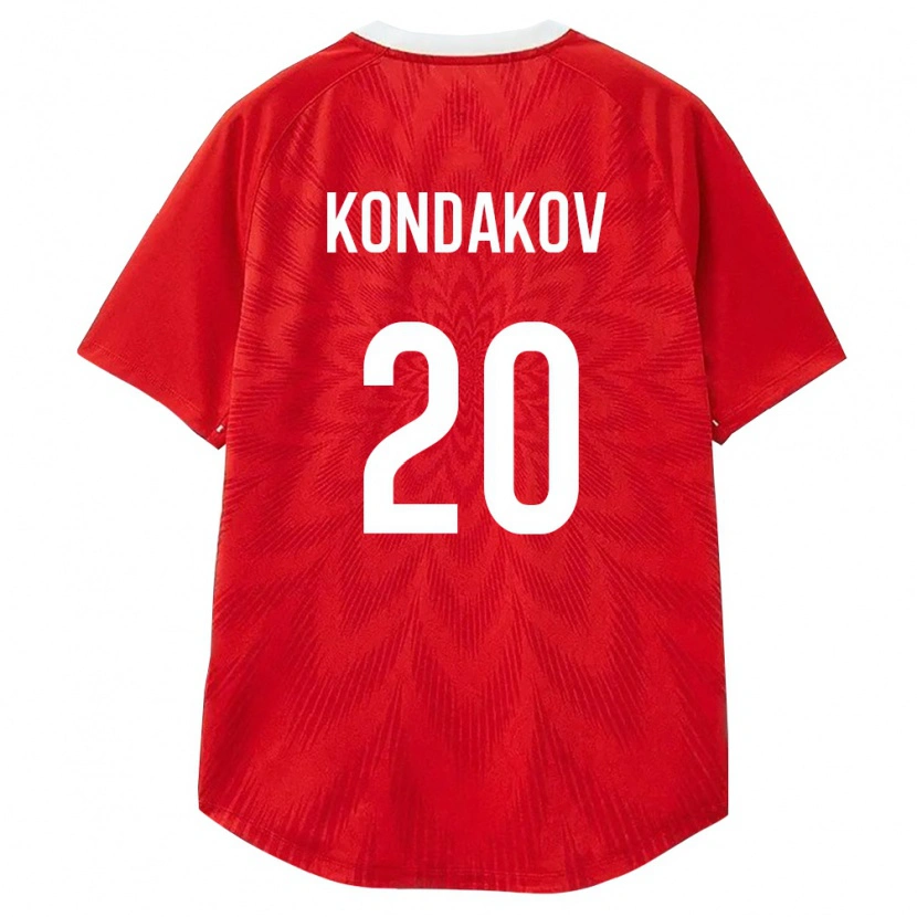 Danxen Women Russia Daniil Kondakov #20 Red White Brown Home Jersey 26-28 T-Shirt