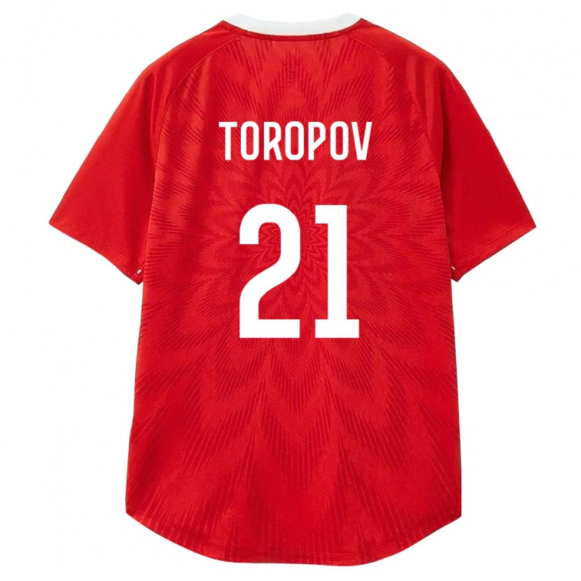 Danxen Women Russia Egor Toropov #21 Red White Brown Home Jersey 26-28 T-Shirt