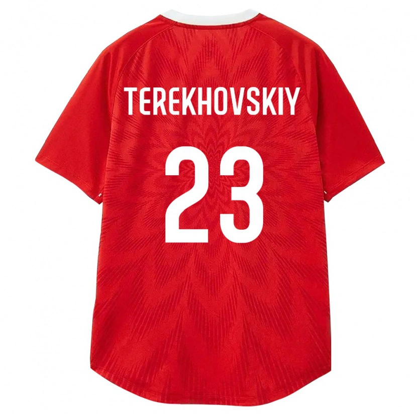 Danxen Women Russia Ignat Terekhovskiy #23 Red White Brown Home Jersey 26-28 T-Shirt