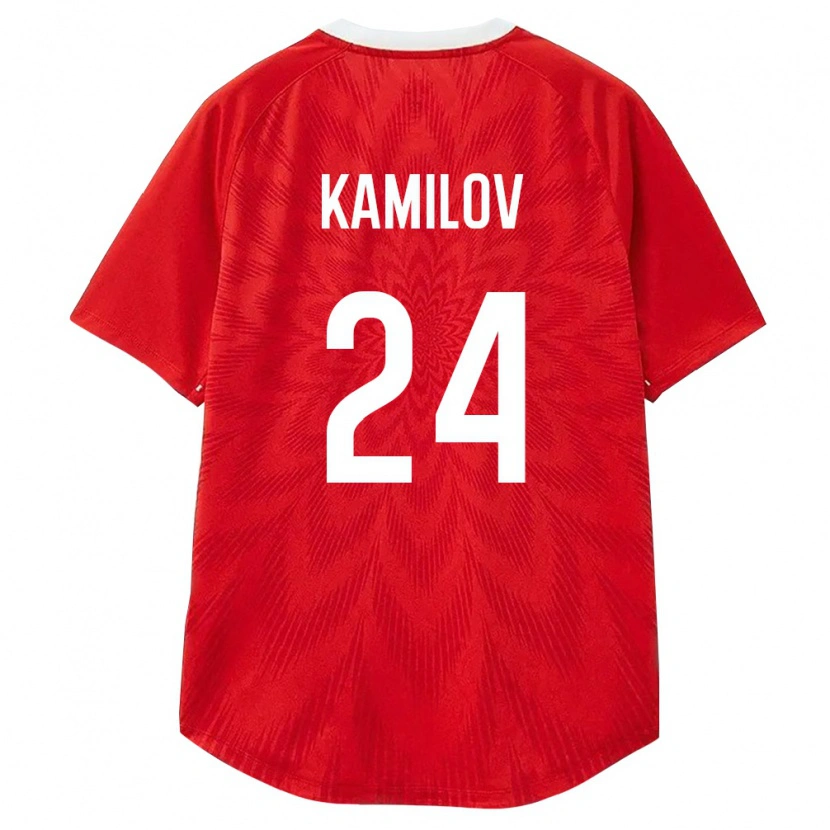 Danxen Women Russia Khalil Kamilov #24 Red White Brown Home Jersey 26-28 T-Shirt