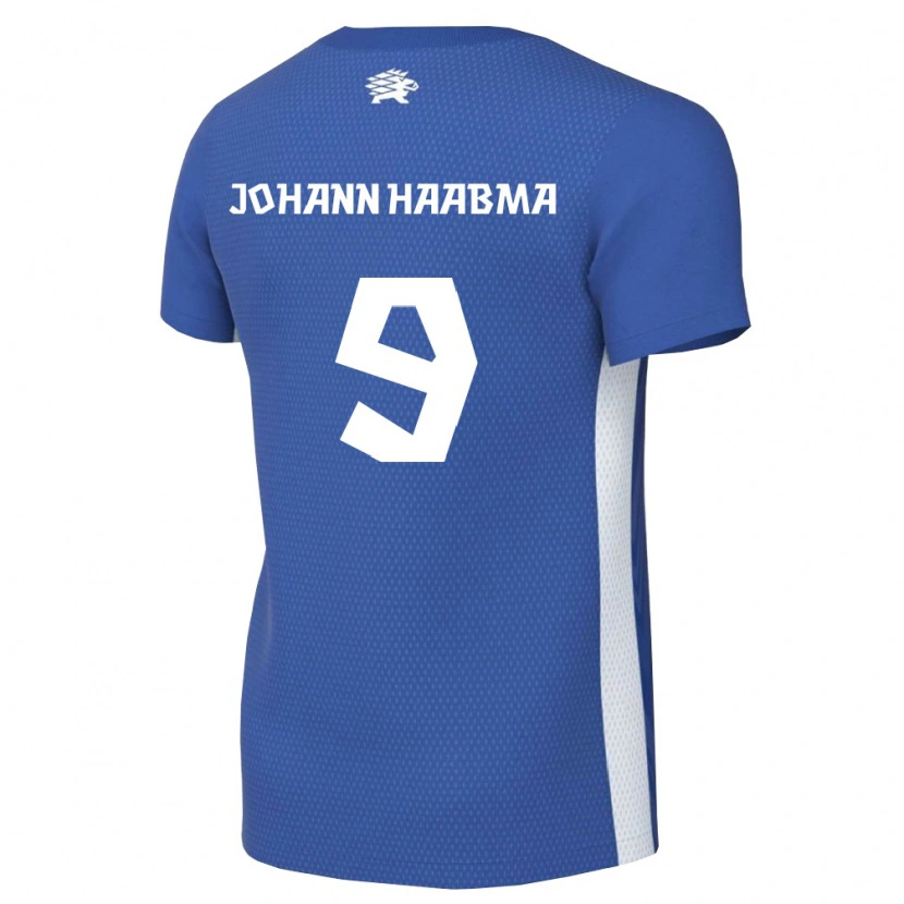 Danxen Women Estonia Karl Johann Haabma #9 Dark Blue White Home Jersey 26-28 T-Shirt
