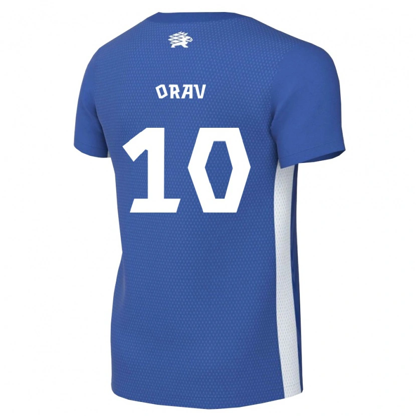 Danxen Women Estonia Nathan Orav #10 Dark Blue White Home Jersey 26-28 T-Shirt