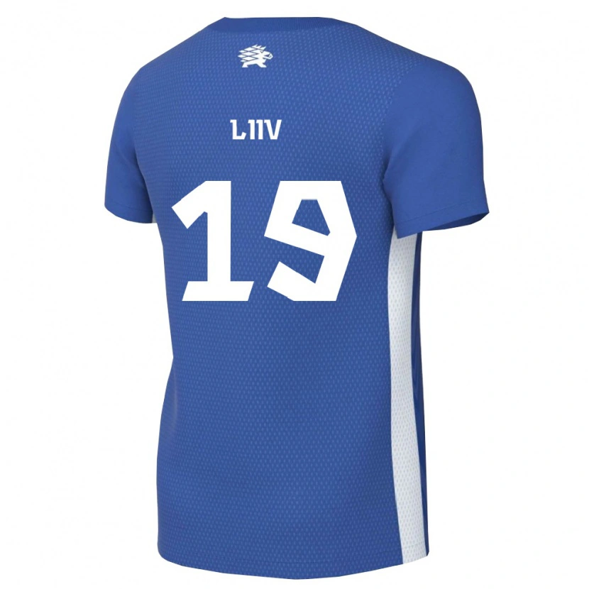 Danxen Women Estonia Hubert Liiv #19 Dark Blue White Home Jersey 26-28 T-Shirt
