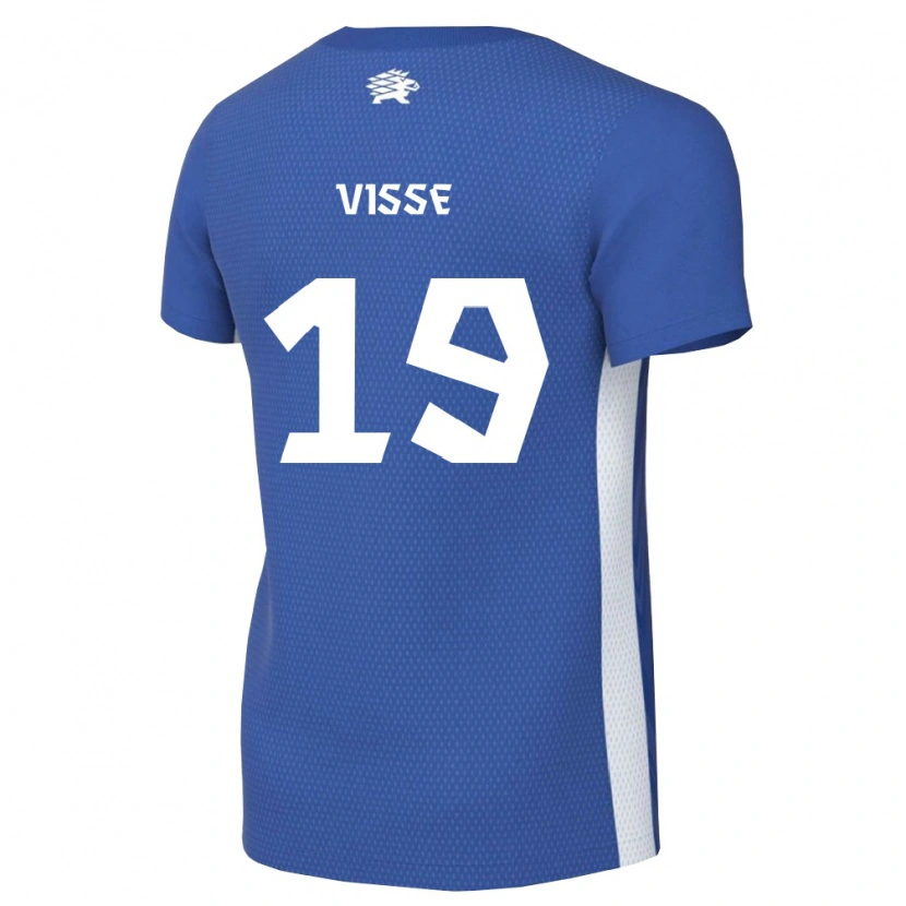 Danxen Women Estonia Aston Visse #19 Dark Blue White Home Jersey 26-28 T-Shirt