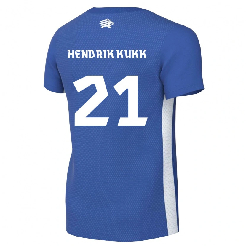 Danxen Women Estonia Mark Hendrik Kukk #21 Dark Blue White Home Jersey 26-28 T-Shirt