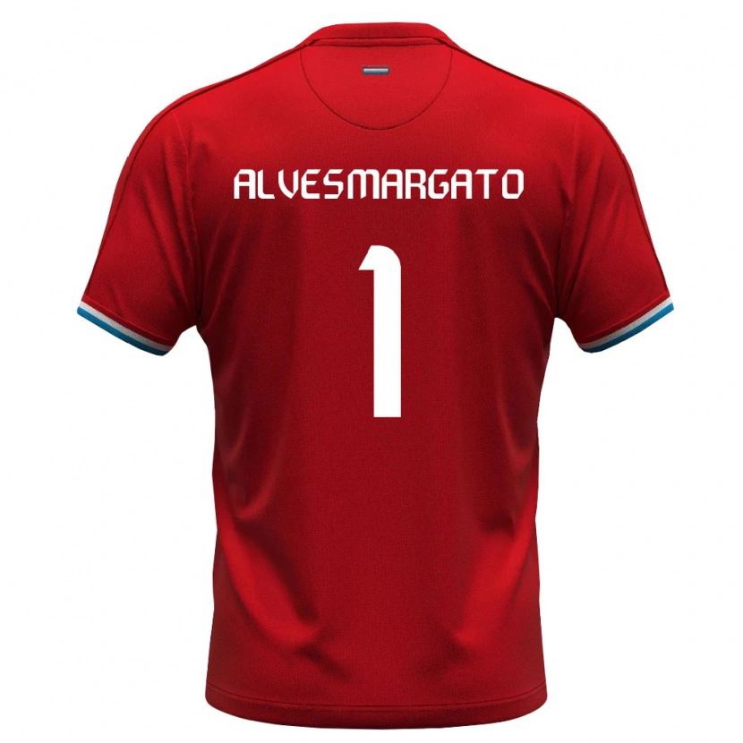 Danxen Women Luxembourg João Alves Margato #1 Red White Blue Home Jersey 26-28 T-Shirt