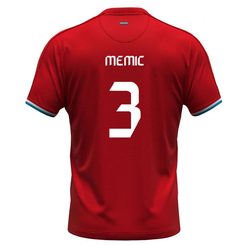 Danxen Women Luxembourg Mak Memic #3 Red White Blue Home Jersey 26-28 T-Shirt
