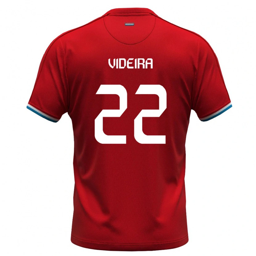 Danxen Women Luxembourg Jayson Videira #22 Red White Blue Home Jersey 26-28 T-Shirt