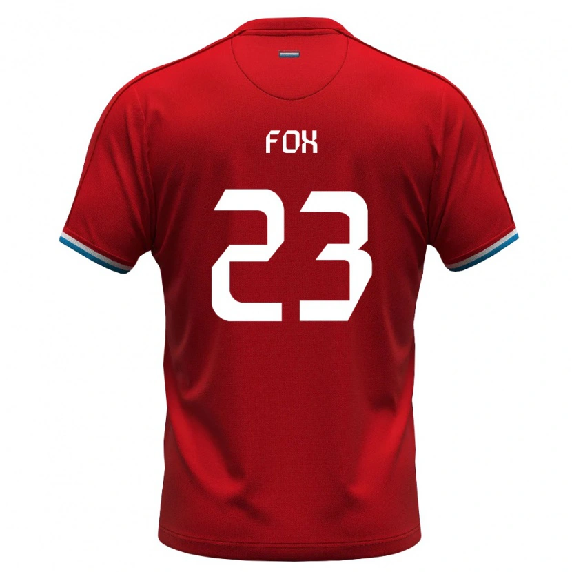 Danxen Women Luxembourg Lucas Fox #23 Red White Blue Home Jersey 26-28 T-Shirt