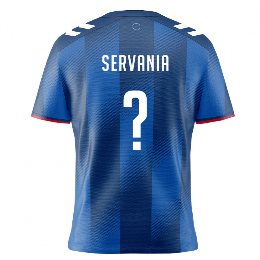 Danxen Women Puerto Rico Jaden Servania #0 Royal Blue Red White Home Jersey 26-28 T-Shirt
