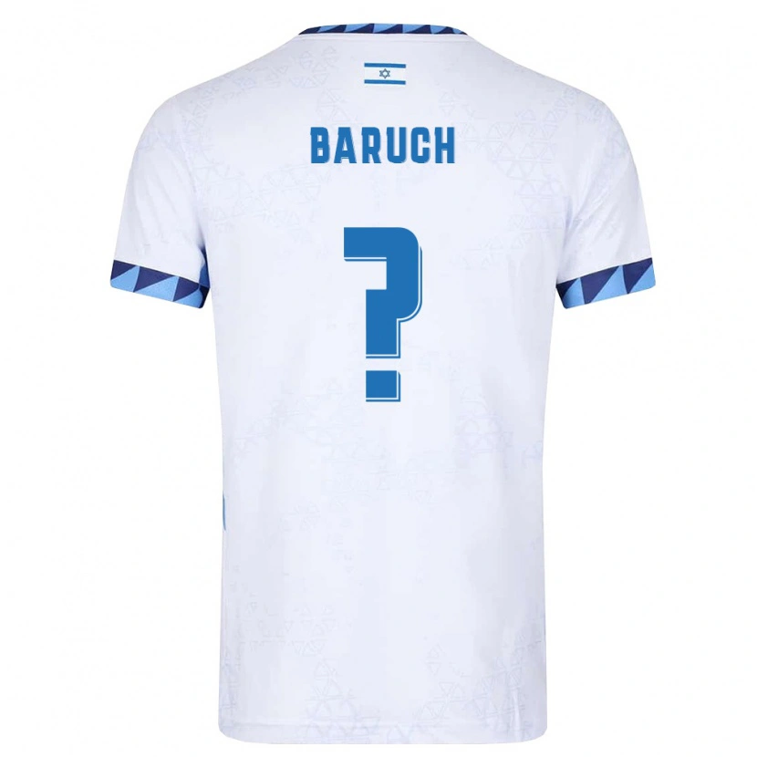 Danxen Women Israel Itay Baruch #0 White Light Blue Home Jersey 26-28 T-Shirt