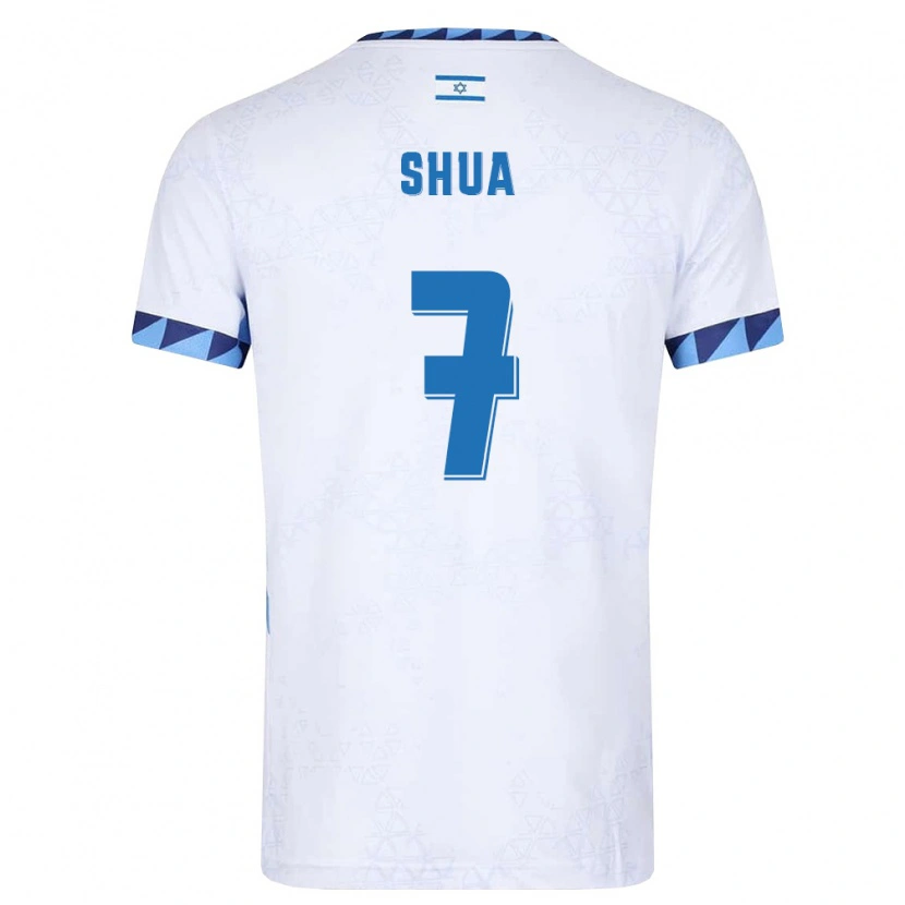 Danxen Women Israel Yarden Shua #7 White Light Blue Home Jersey 26-28 T-Shirt